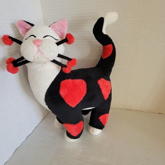 2001 Whimsiclay Art Plush by Amy Lacombe Red Heart Love Feline Cat Kitty 14" - Picture 5 of 14